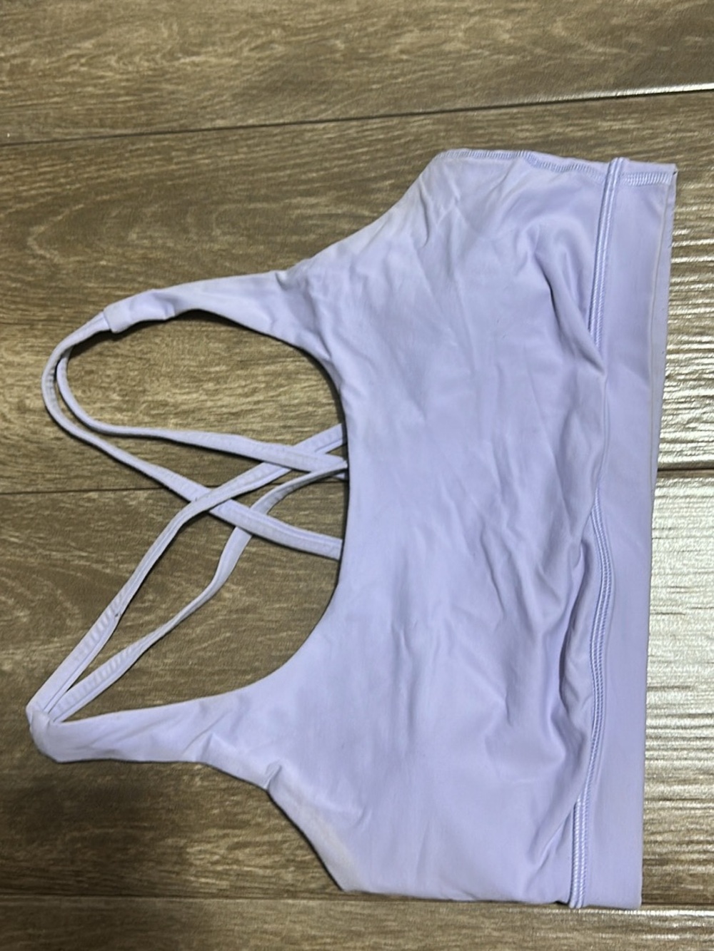 lululemon light purple sports bra with removable cups - Picture 2 of 4